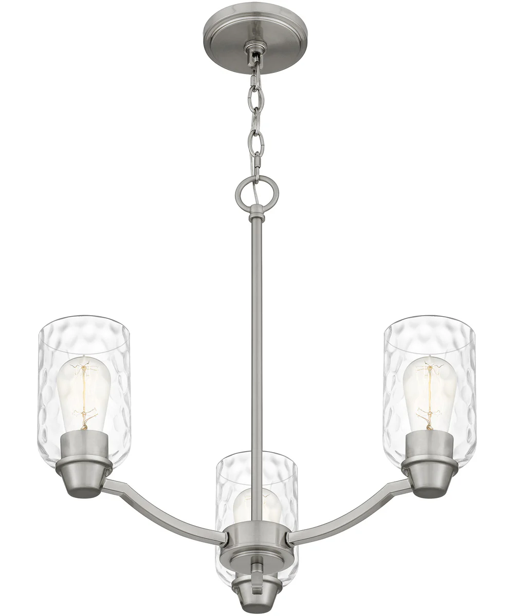 Acacia 3-light Chandelier Brushed Nickel - Image 5