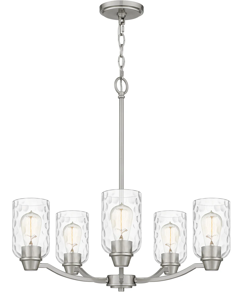 Acacia 5-light Chandelier Brushed Nickel - Image 4