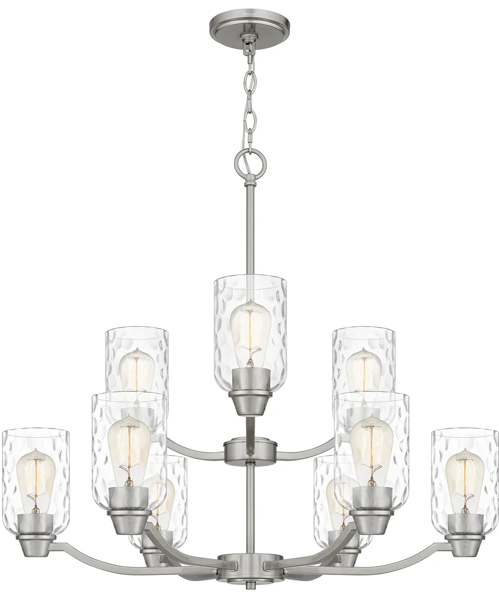 Acacia 9-light Chandelier Brushed Nickel - Image 4