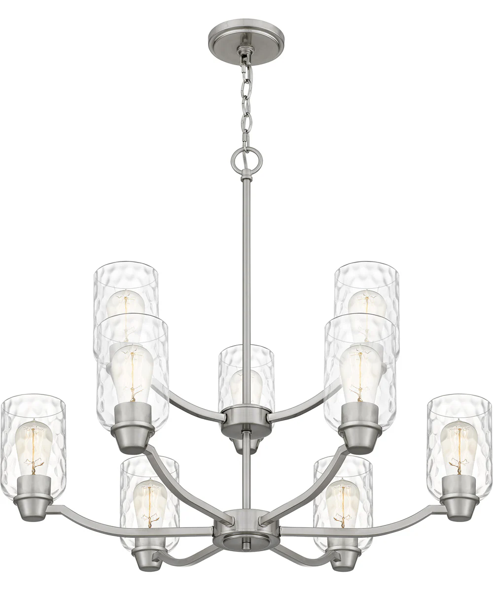 Acacia 9-light Chandelier Brushed Nickel - Image 5