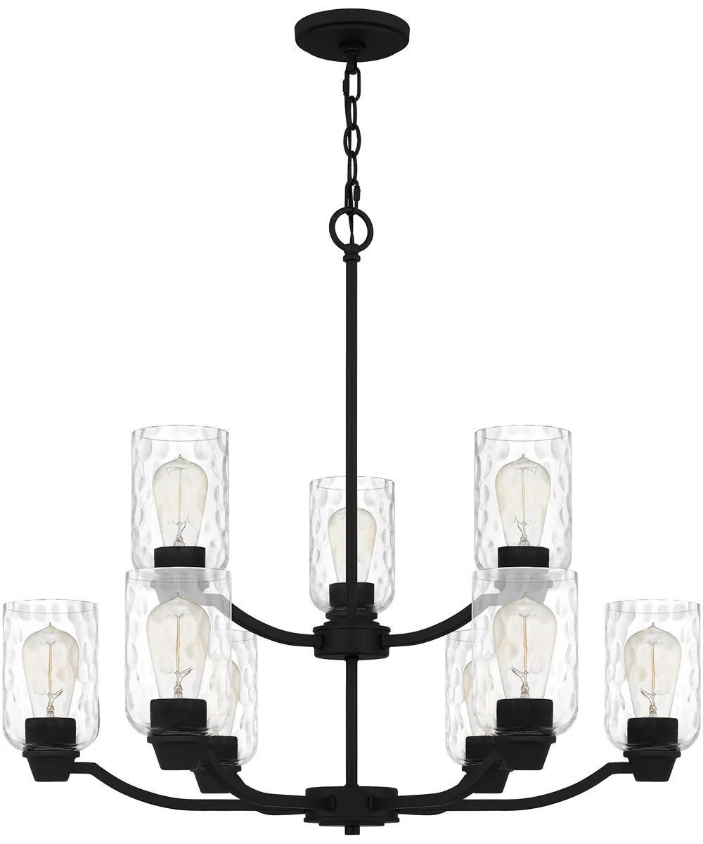 Acacia 9-light Chandelier Matte Black - Image 3