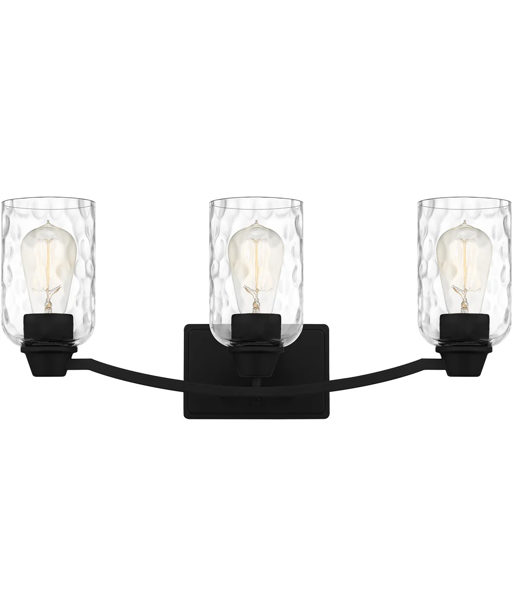 Acacia Large 3-light Bath Light Matte Black - Image 2