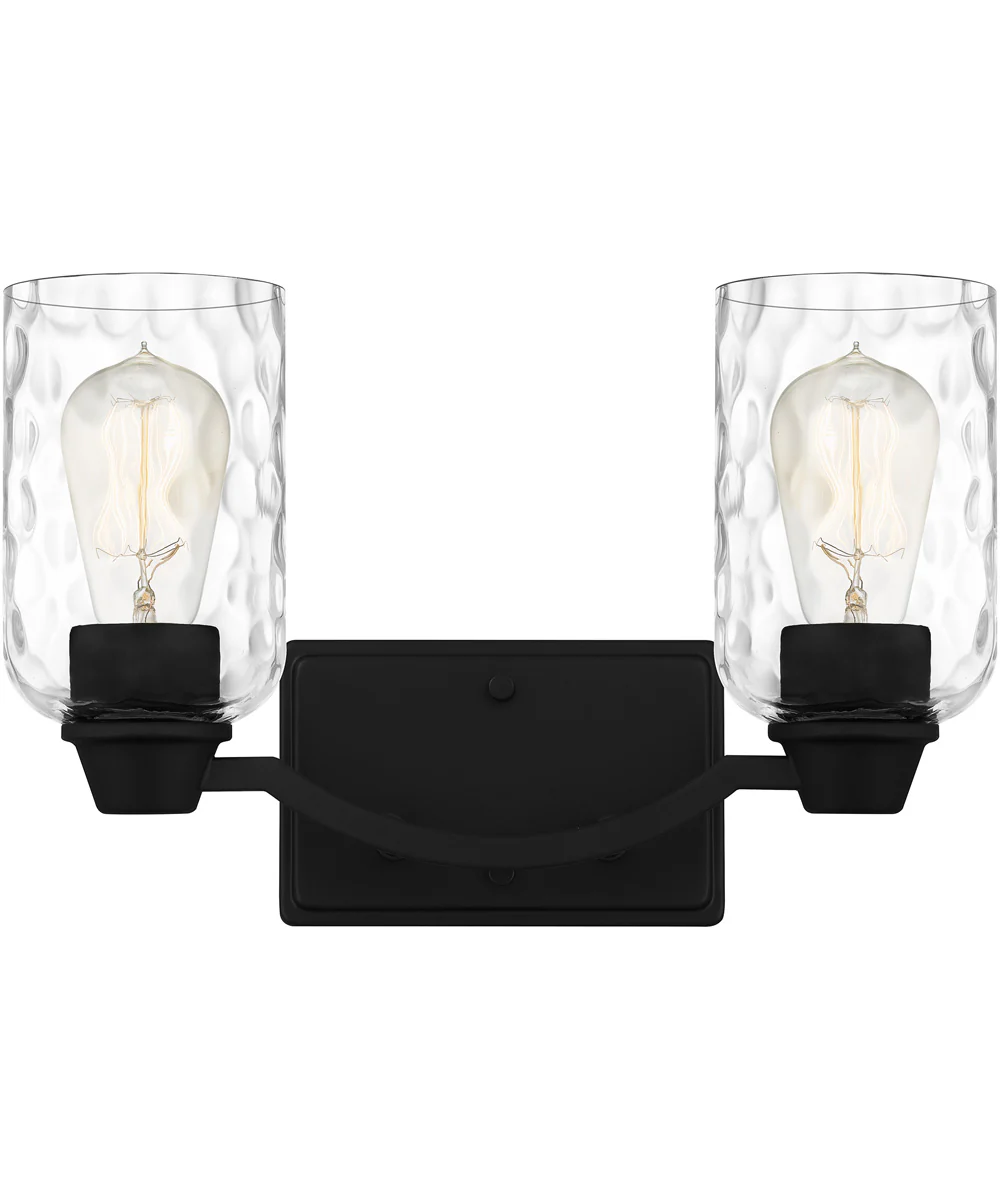 Acacia Medium 2-light Bath Light Matte Black - Image 2