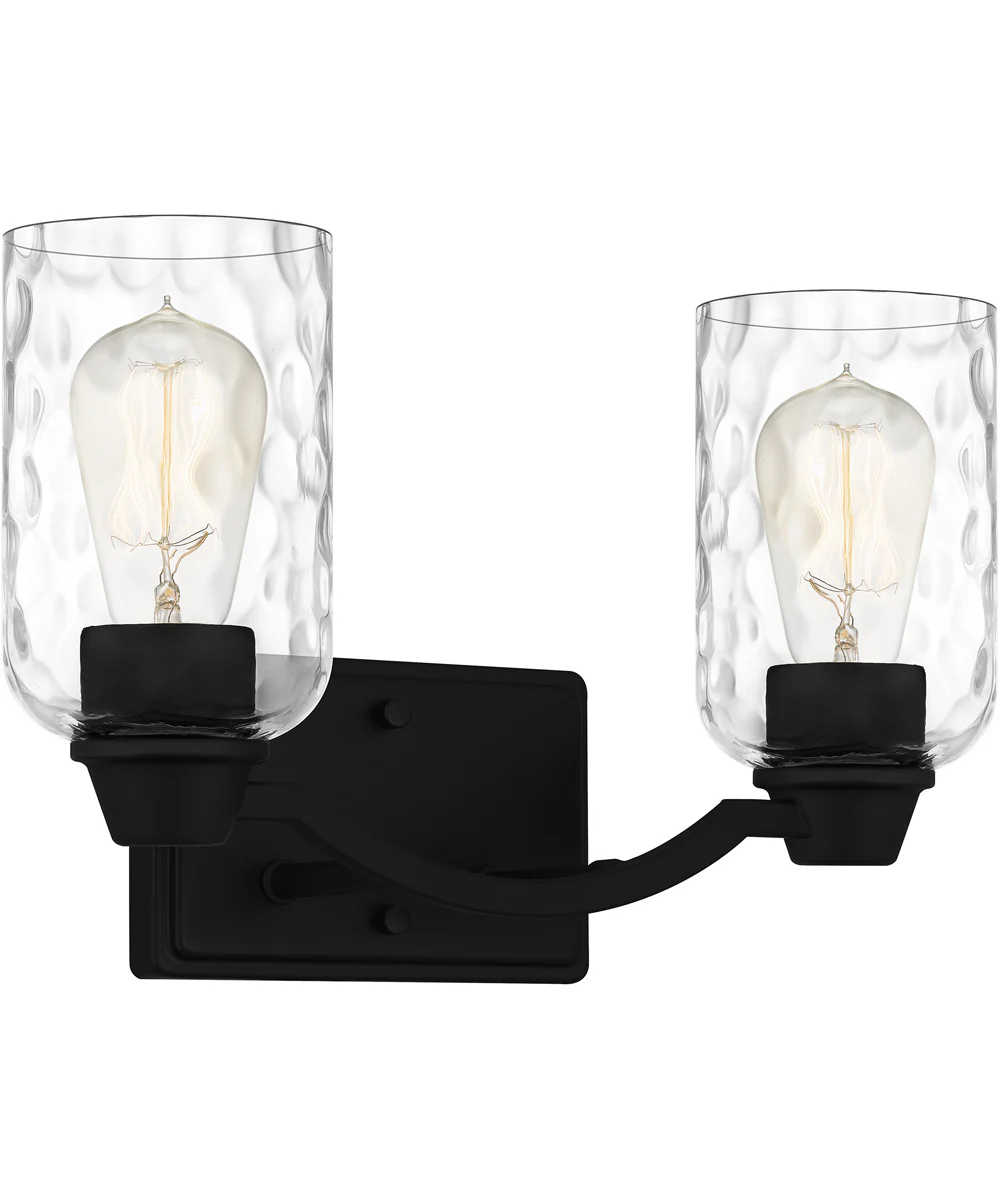 Acacia Medium 2-light Bath Light Matte Black - Image 4
