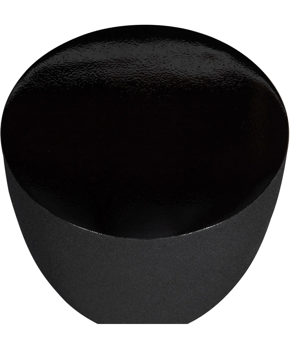 Accent Table in Sandpaper Black with High Gloss Top - Image 4