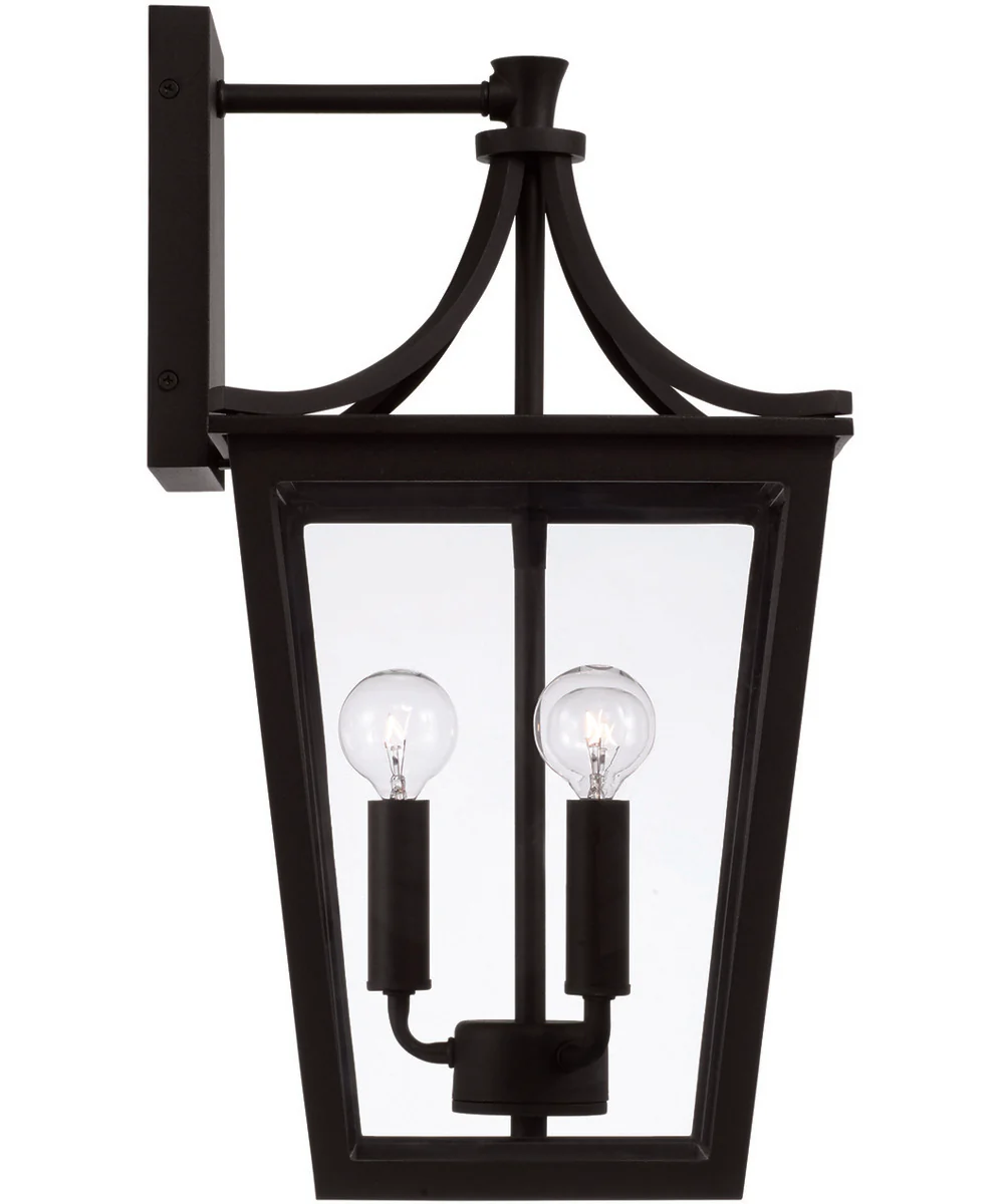 Adair 3-Light Outdoor Wall-Lantern Rain or Shine - Black - Image 5