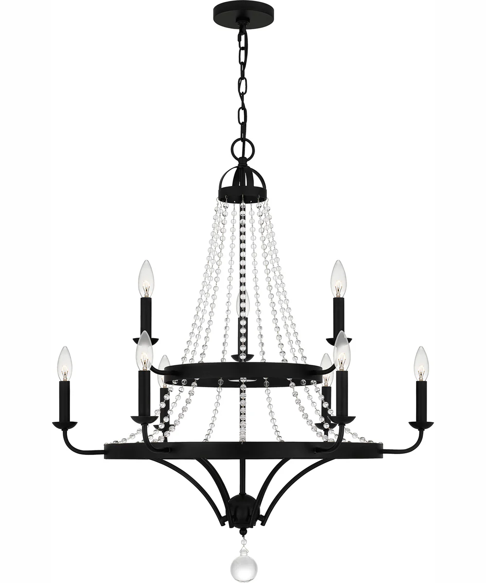 Adelaide 9-light Chandelier Matte Black - Image 4