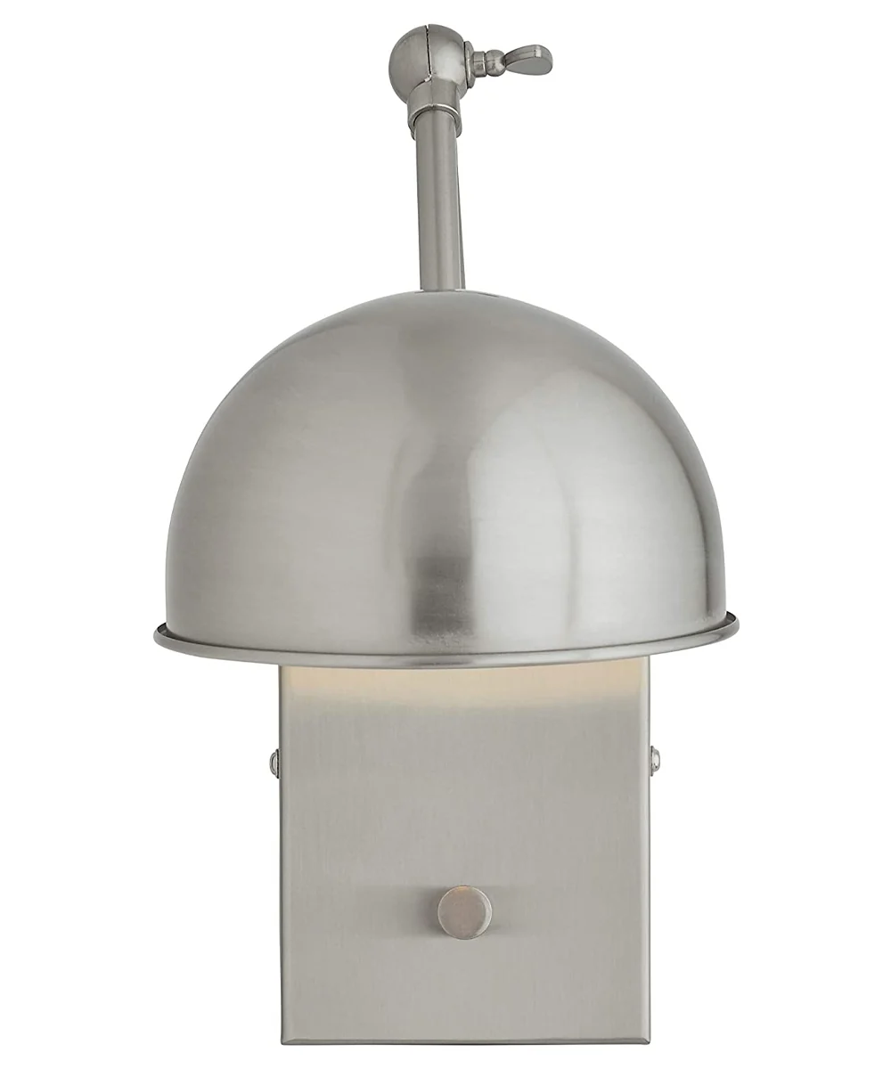 Adesso 12"H Swing Arm LED Wall Lamp Brushed Steel Metal Finish - Image 3