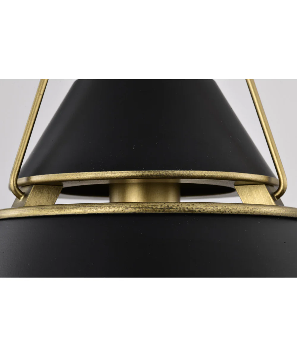 Adina 1-Light Pendant Matte Black - Image 11