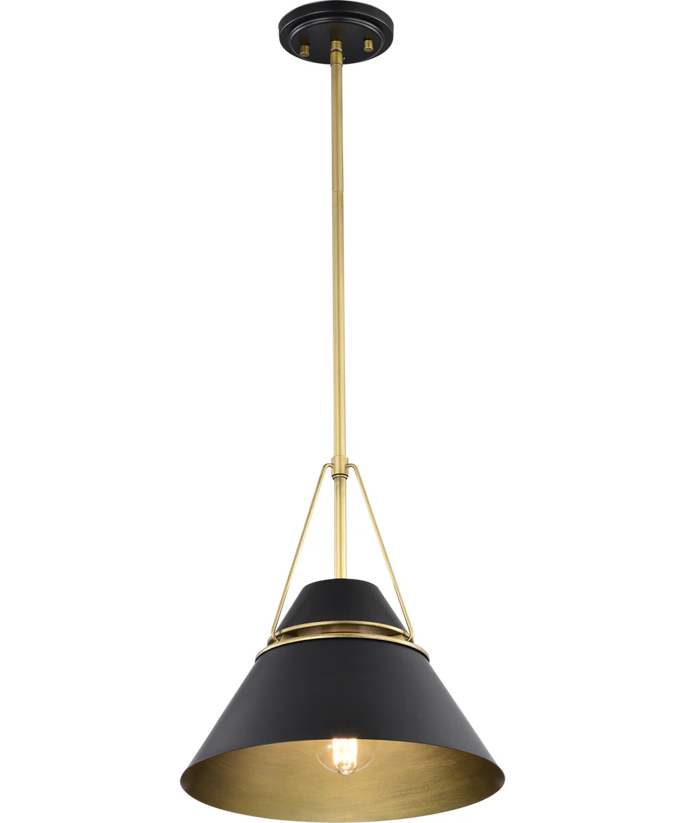 Adina 1-Light Pendant Matte Black - Image 4