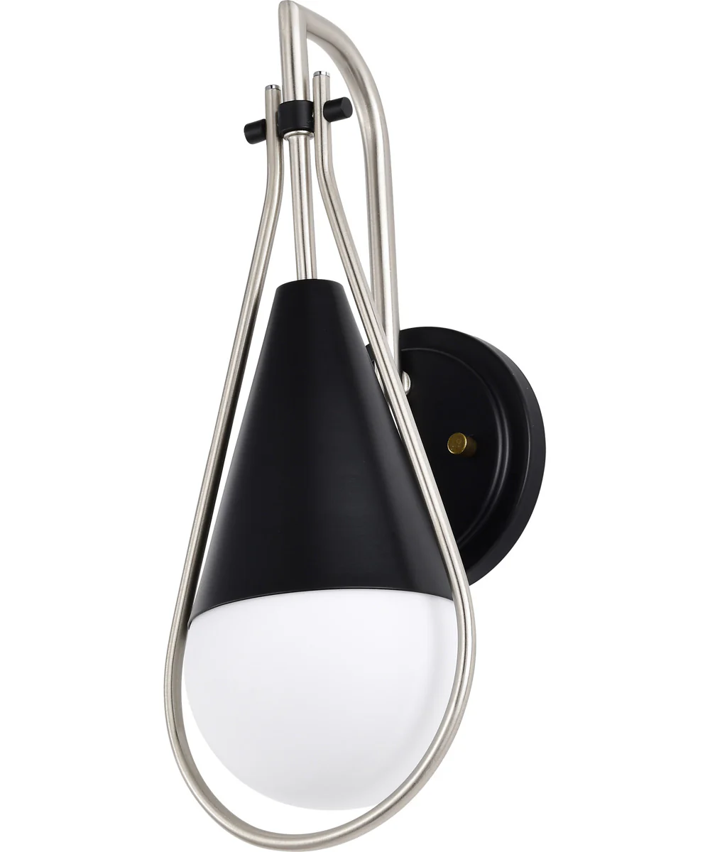 Admiral 1-Light Vanity & Wall Matte Black