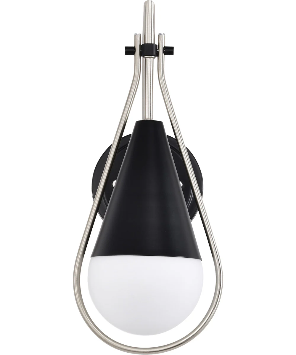 Admiral 1-Light Vanity & Wall Matte Black - Image 5