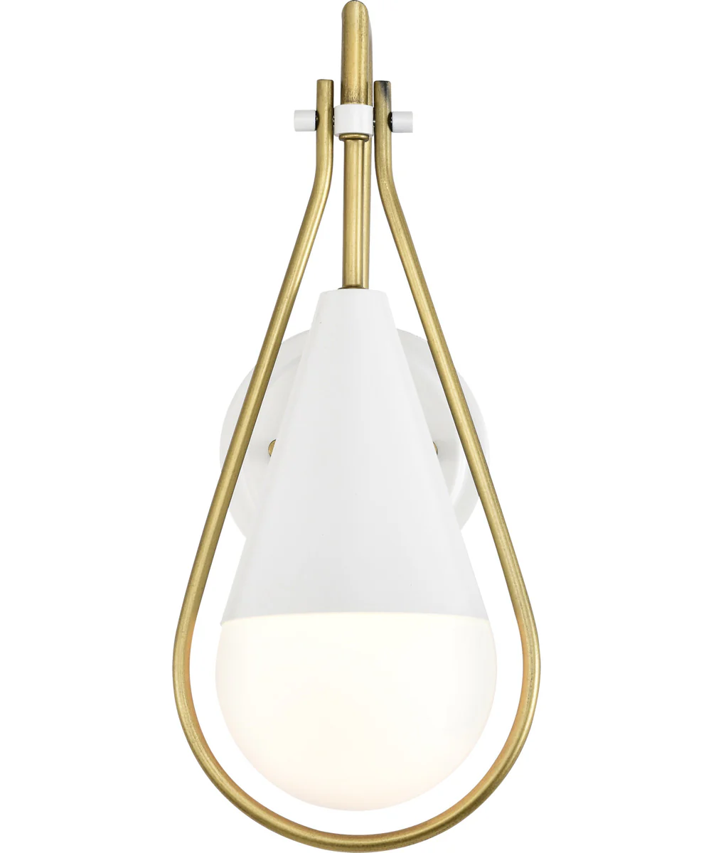 Admiral 1-Light Vanity & Wall Matte White - Image 4