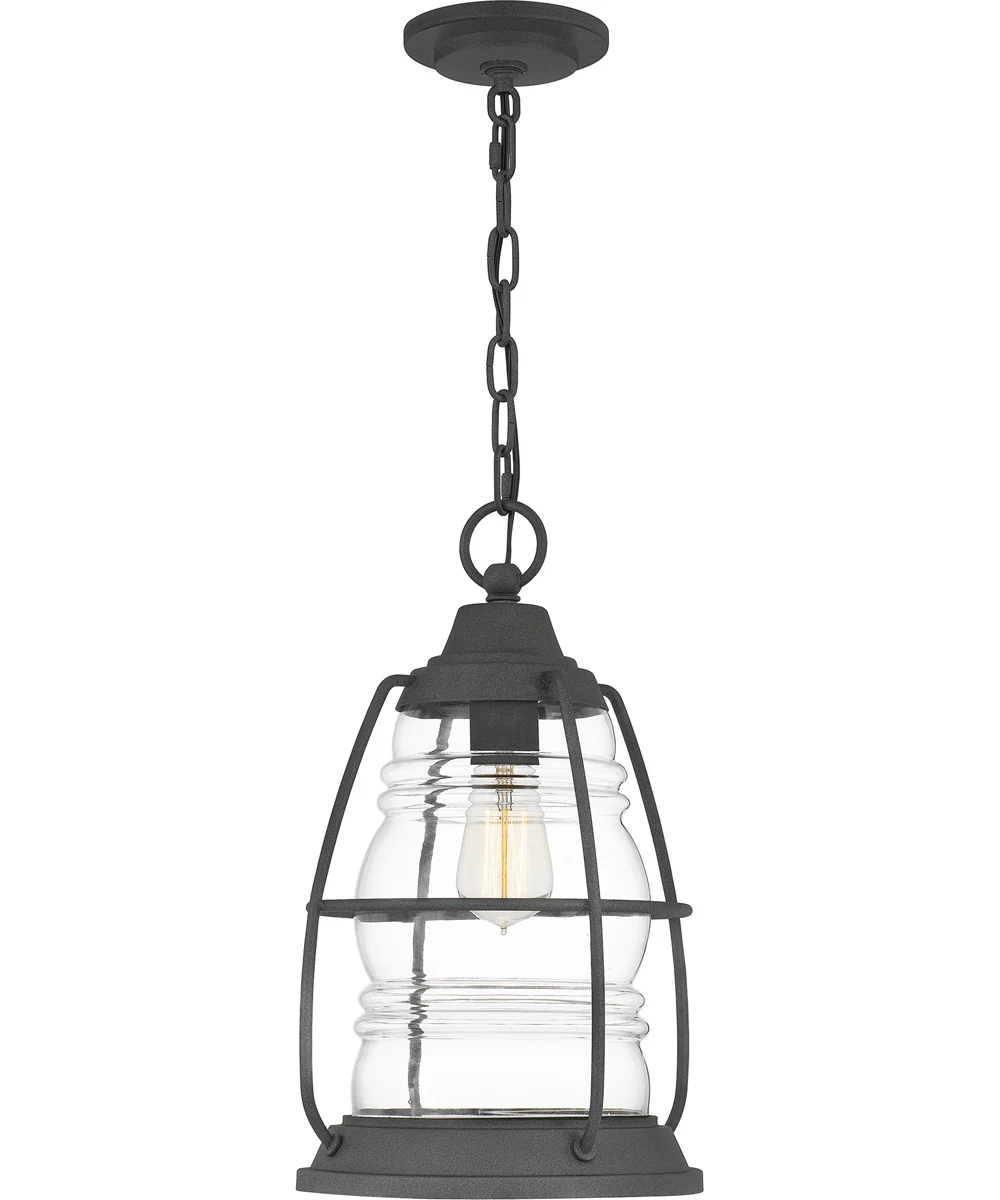 Admiral Large 1-light Outdoor Pendant Light  Coastal Armour Aluminum Mottled Black - Image 2