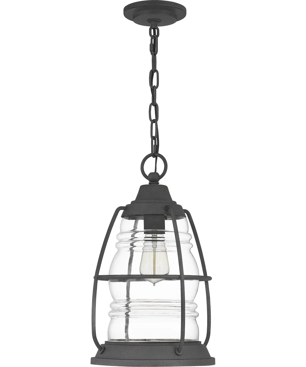 Admiral Large 1-light Outdoor Pendant Light  Coastal Armour Aluminum Mottled Black - Image 3