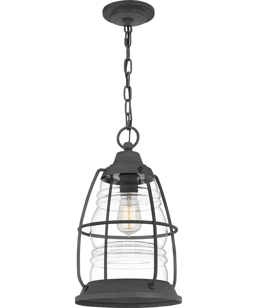 Admiral Large 1-light Outdoor Pendant Light  Coastal Armour Aluminum Mottled Black - Image 4