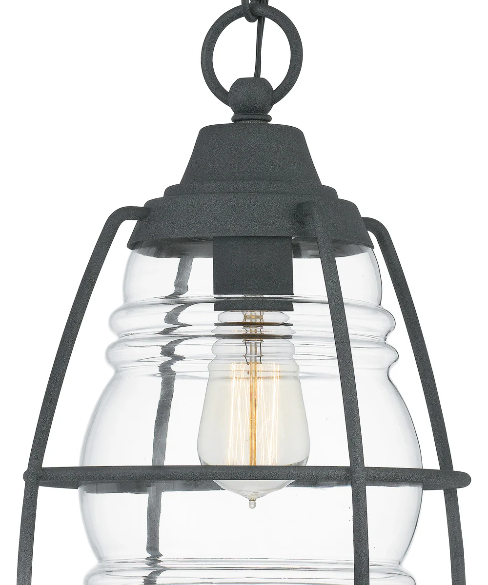 Admiral Large 1-light Outdoor Pendant Light  Coastal Armour Aluminum Mottled Black - Image 6