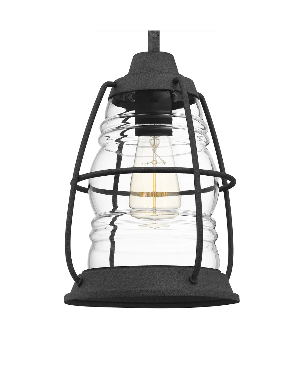 Admiral Small 1-light Mini Pendant Mottled Black - Image 6