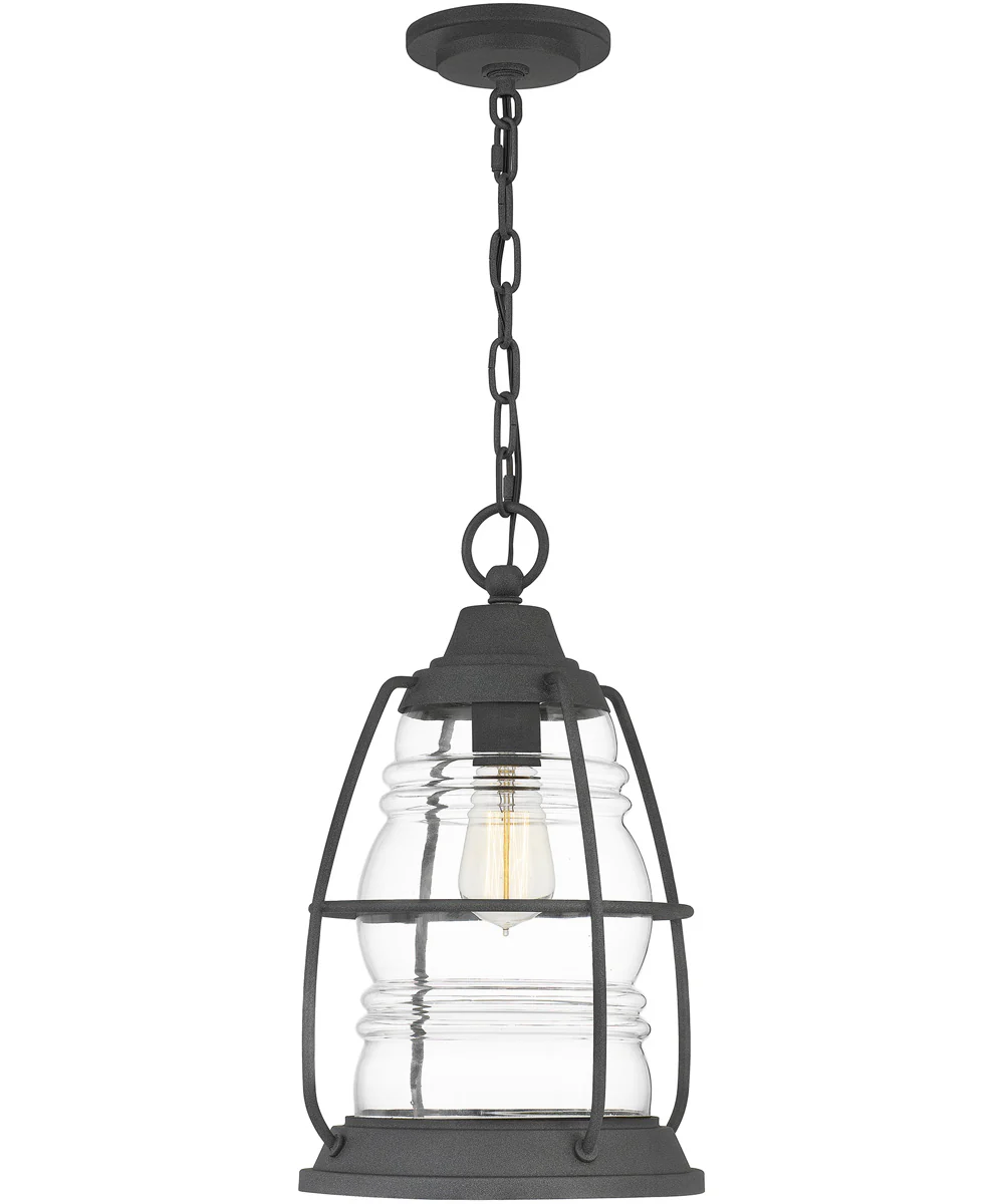Admiral Small 1-light Mini Pendant Coastal Armour Aluminum Mottled Black