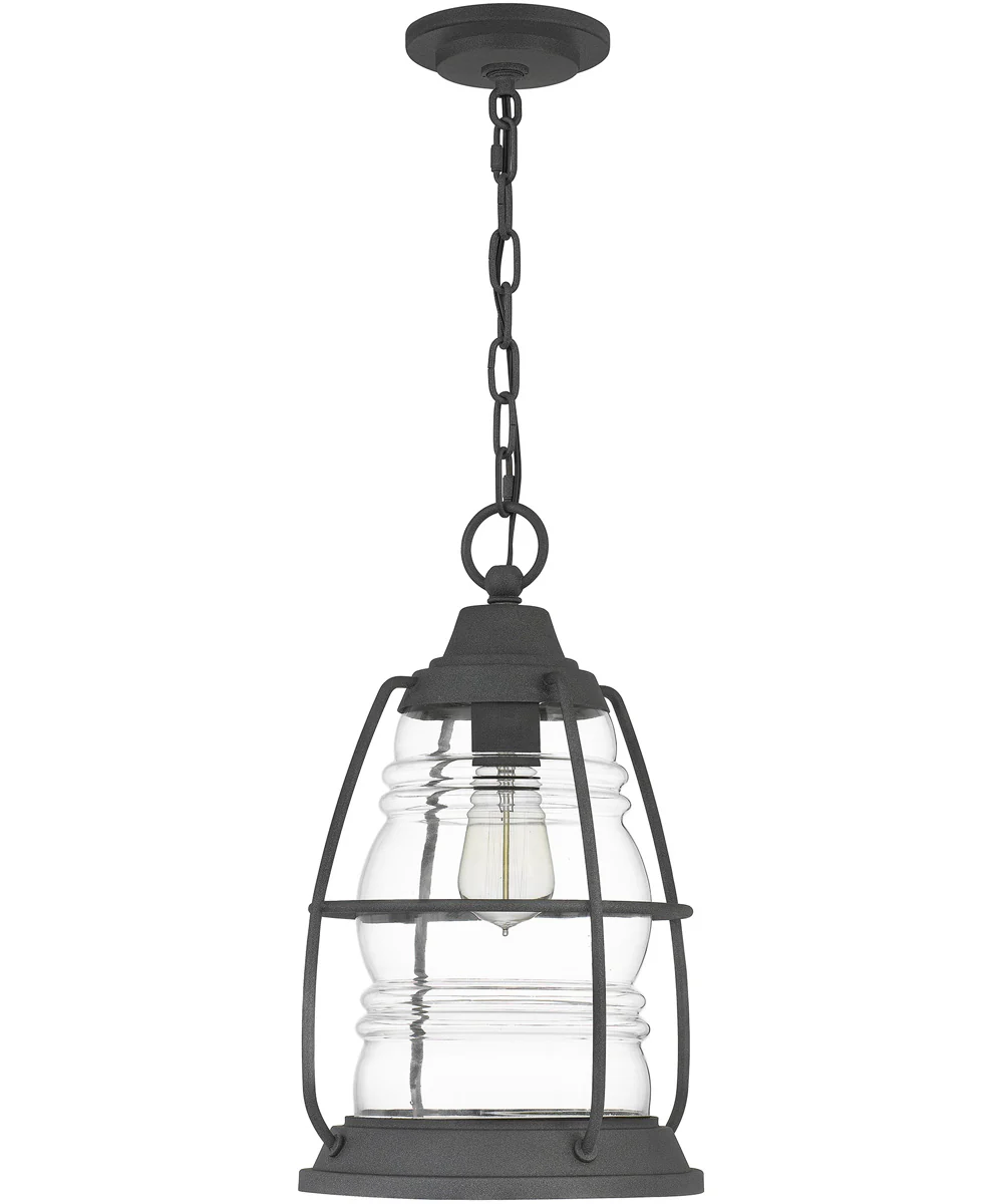 Admiral Small 1-light Mini Pendant Coastal Armour Aluminum Mottled Black - Image 3
