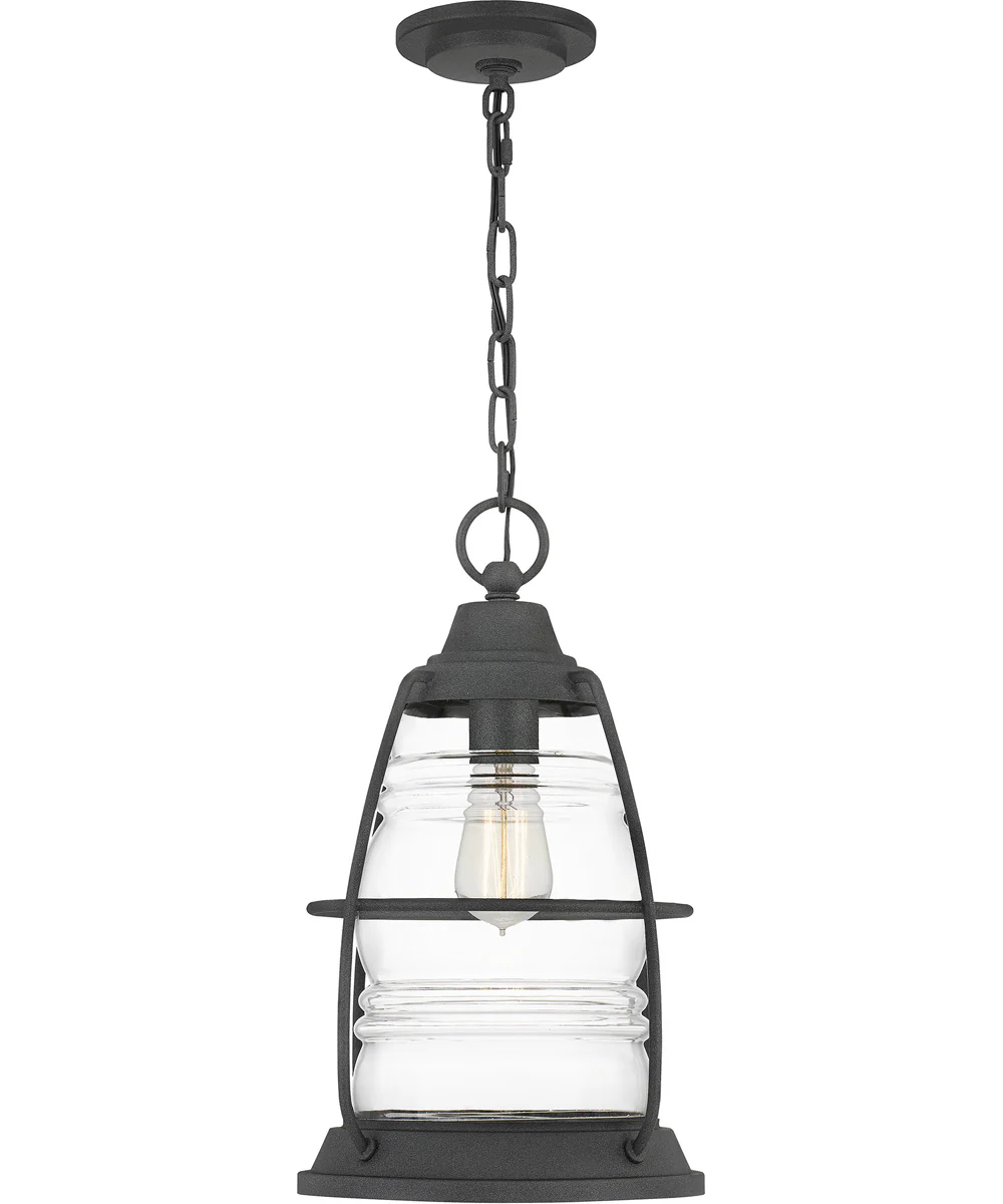 Admiral Small 1-light Mini Pendant Coastal Armour Aluminum Mottled Black - Image 5