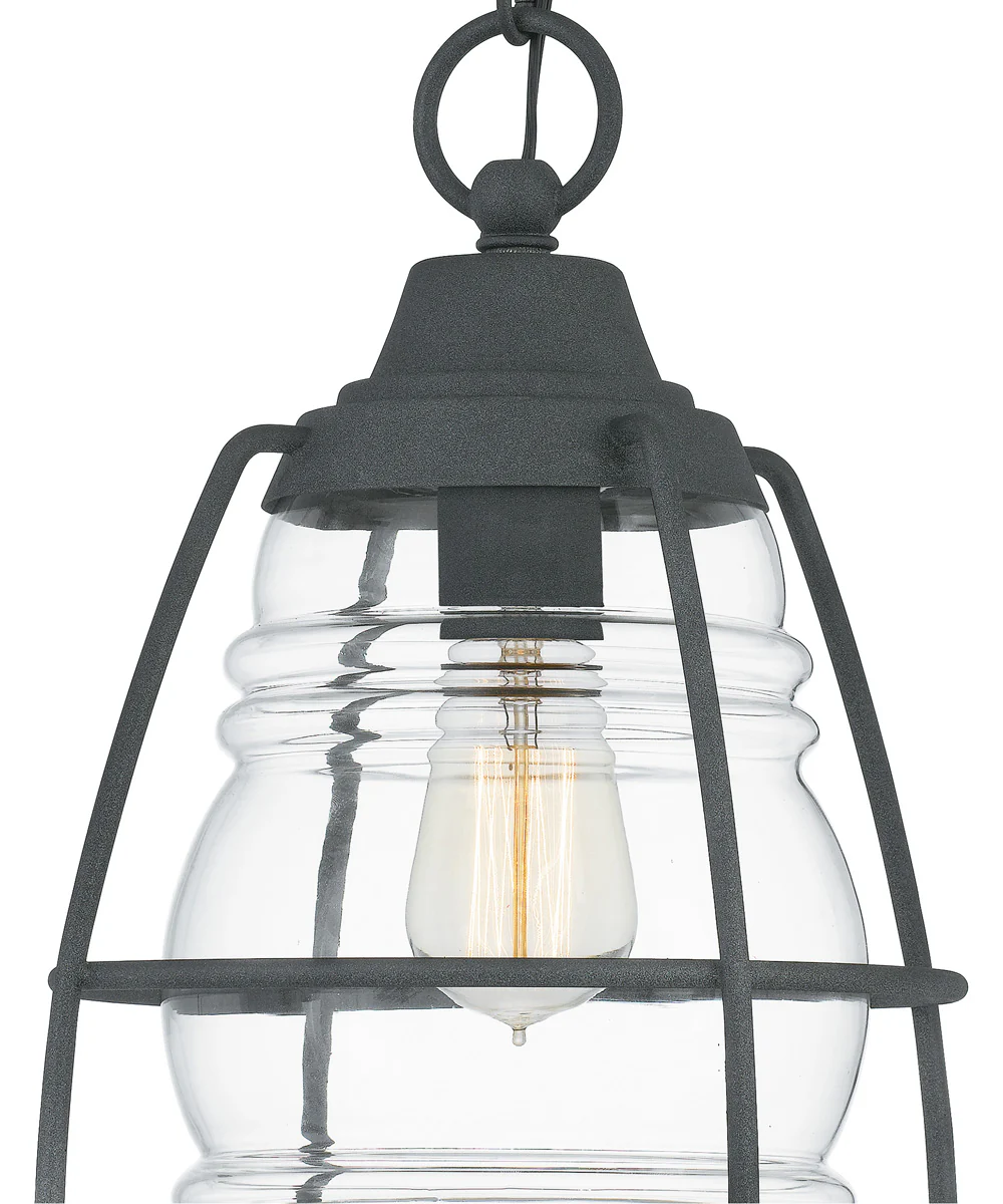 Admiral Small 1-light Mini Pendant Coastal Armour Aluminum Mottled Black - Image 6