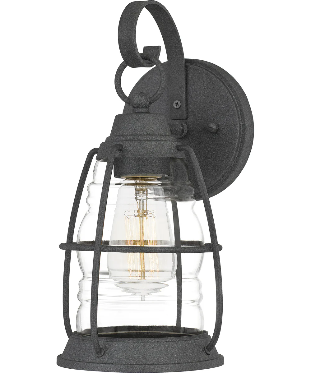 Admiral Small 1-light Outdoor Wall Light Coastal Armour Aluminum Mottled Black - Image 2