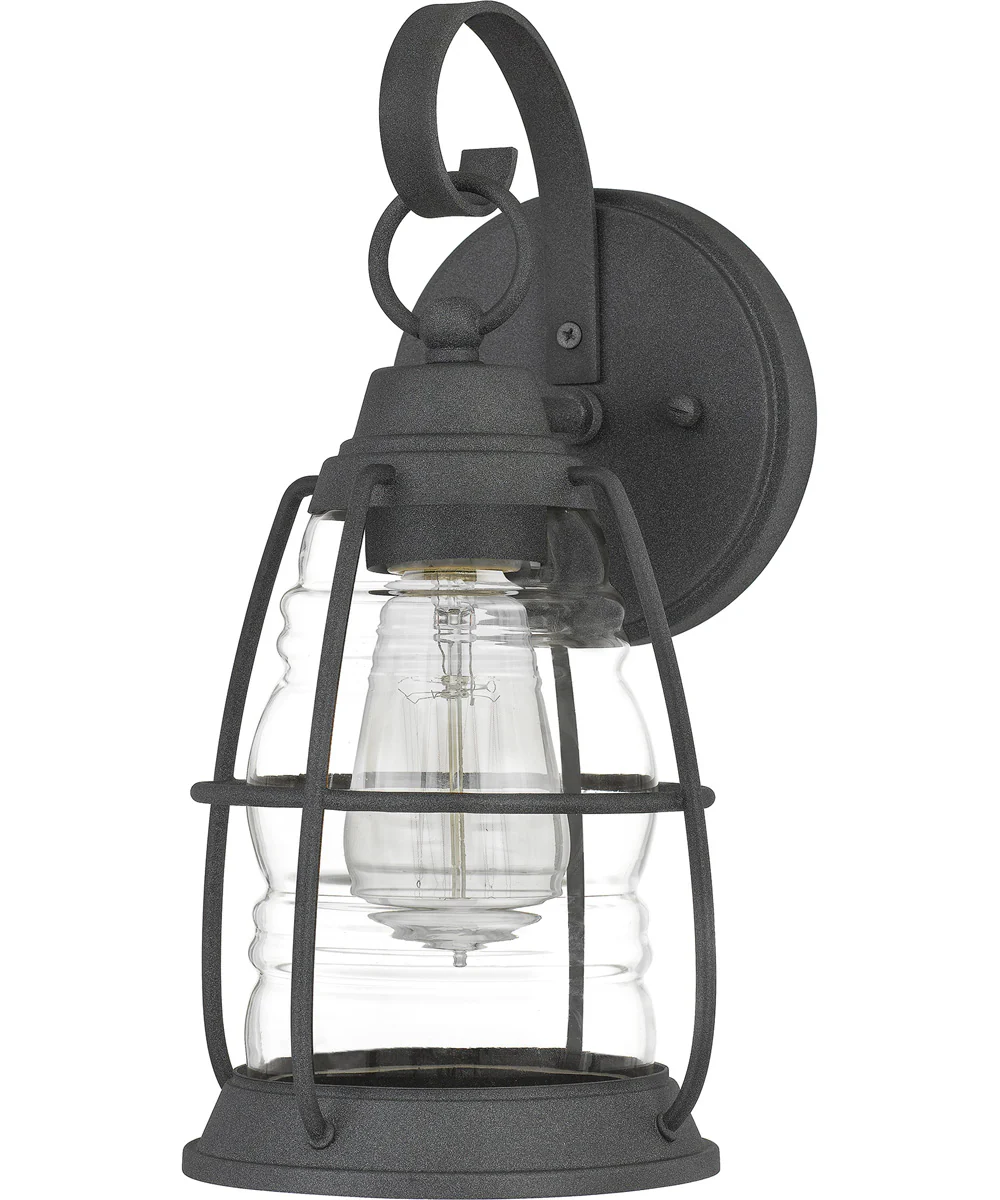 Admiral Small 1-light Outdoor Wall Light Coastal Armour Aluminum Mottled Black - Image 3