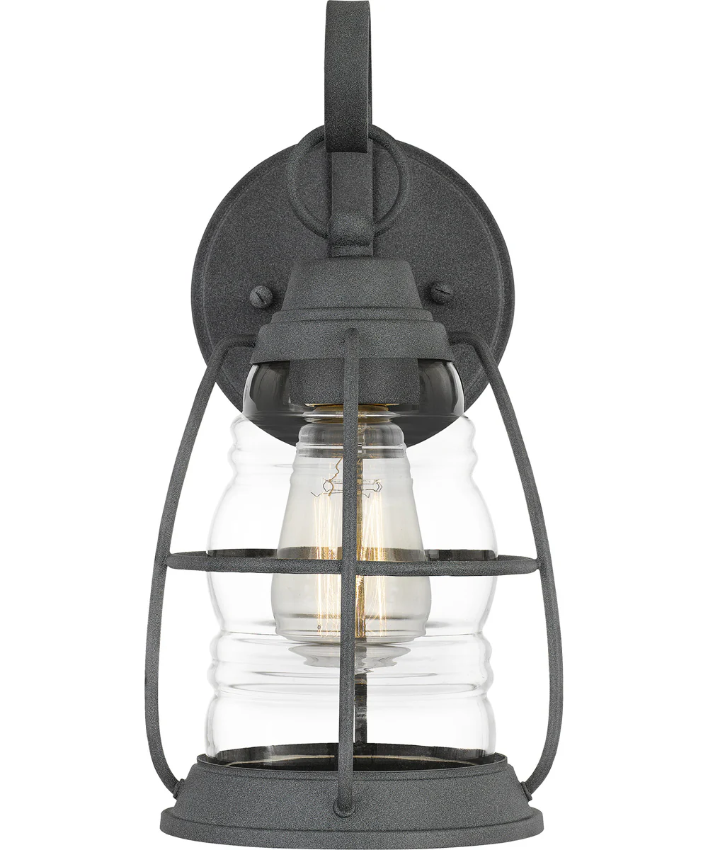 Admiral Small 1-light Outdoor Wall Light Coastal Armour Aluminum Mottled Black - Image 4