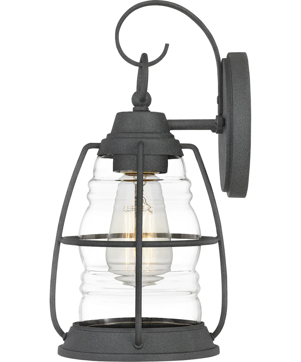 Admiral Small 1-light Outdoor Wall Light Coastal Armour Aluminum Mottled Black - Image 5