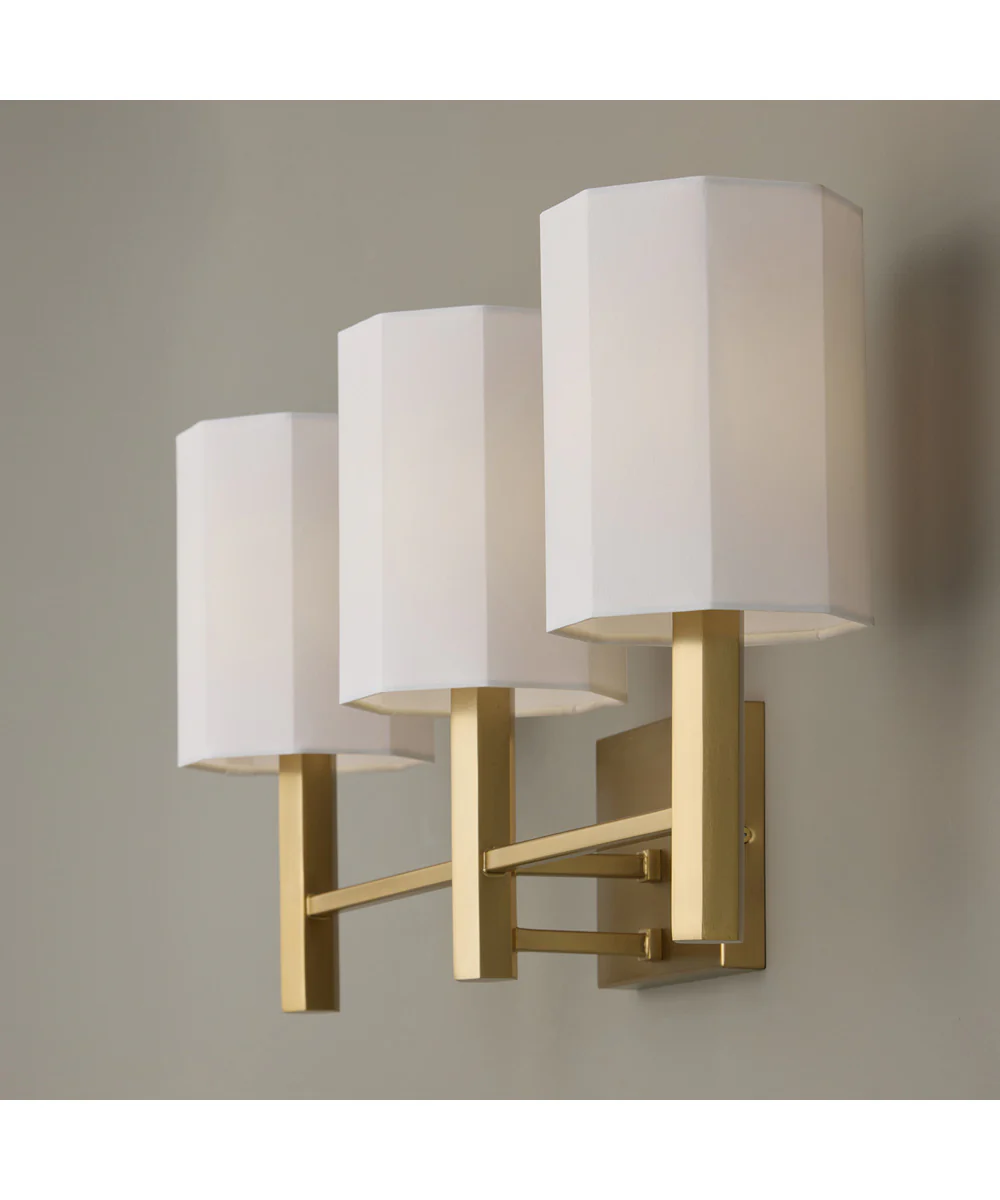 Adrian 3-Light Vanity Aged Brass - Image 3