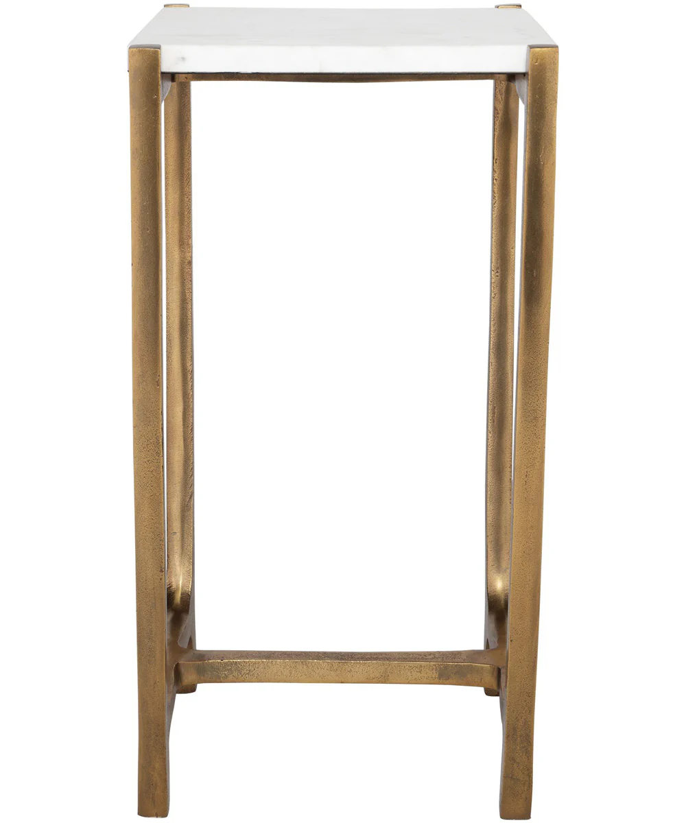 Affinity White Marble Accent Table - Image 5