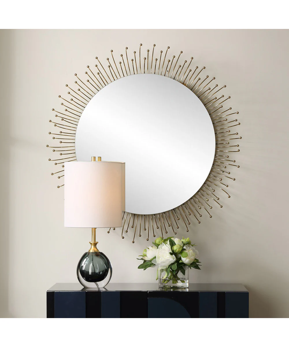 Aga Round Gold Mirror - Image 2