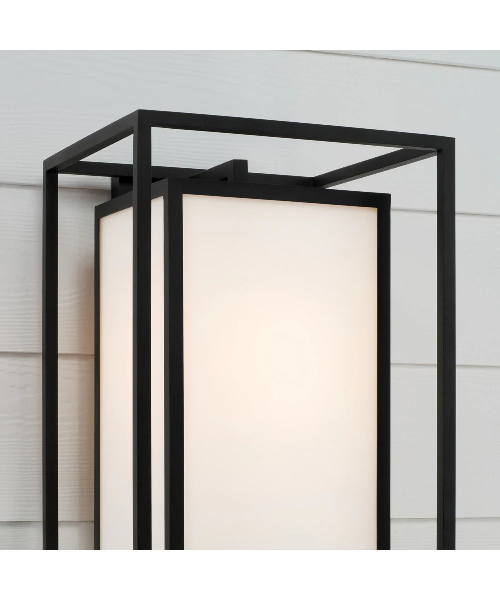 Aiden 1-Light Outdoor Wall-Lantern Black - Image 7