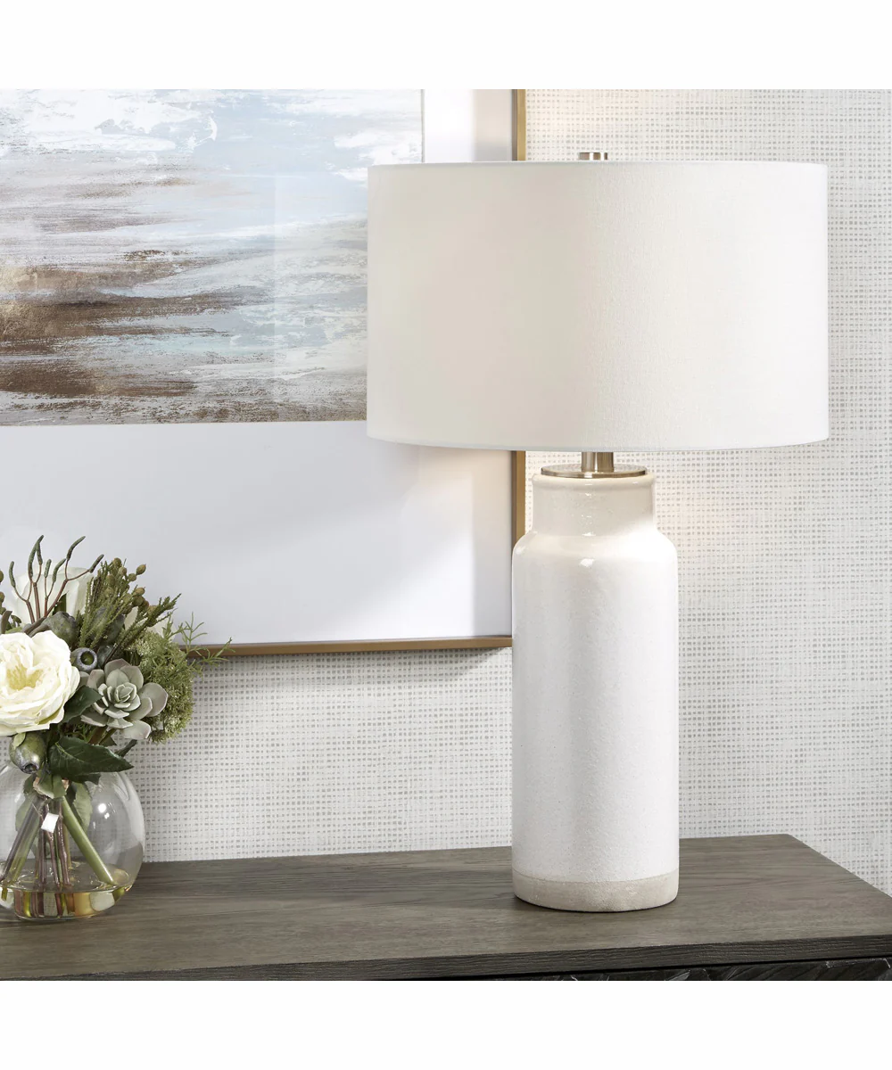 Albany White Farmhouse Table Lamp - Image 2