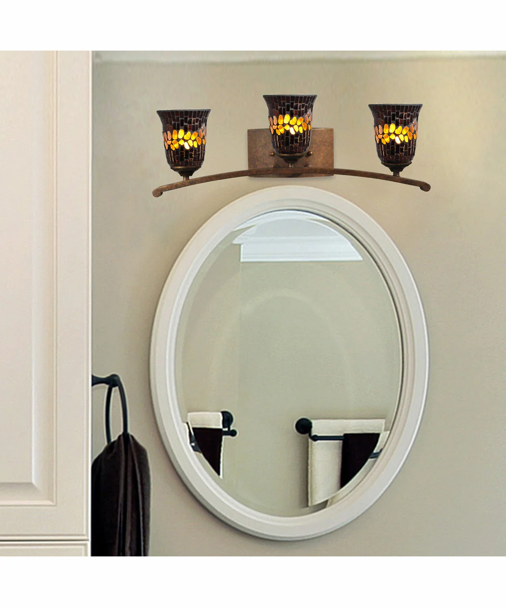 Albion 3-Light Mosaic Vanity Light - Image 2