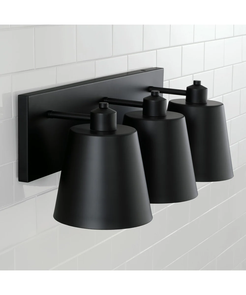 Alden 3-Light Vanity Matte Black - Image 3