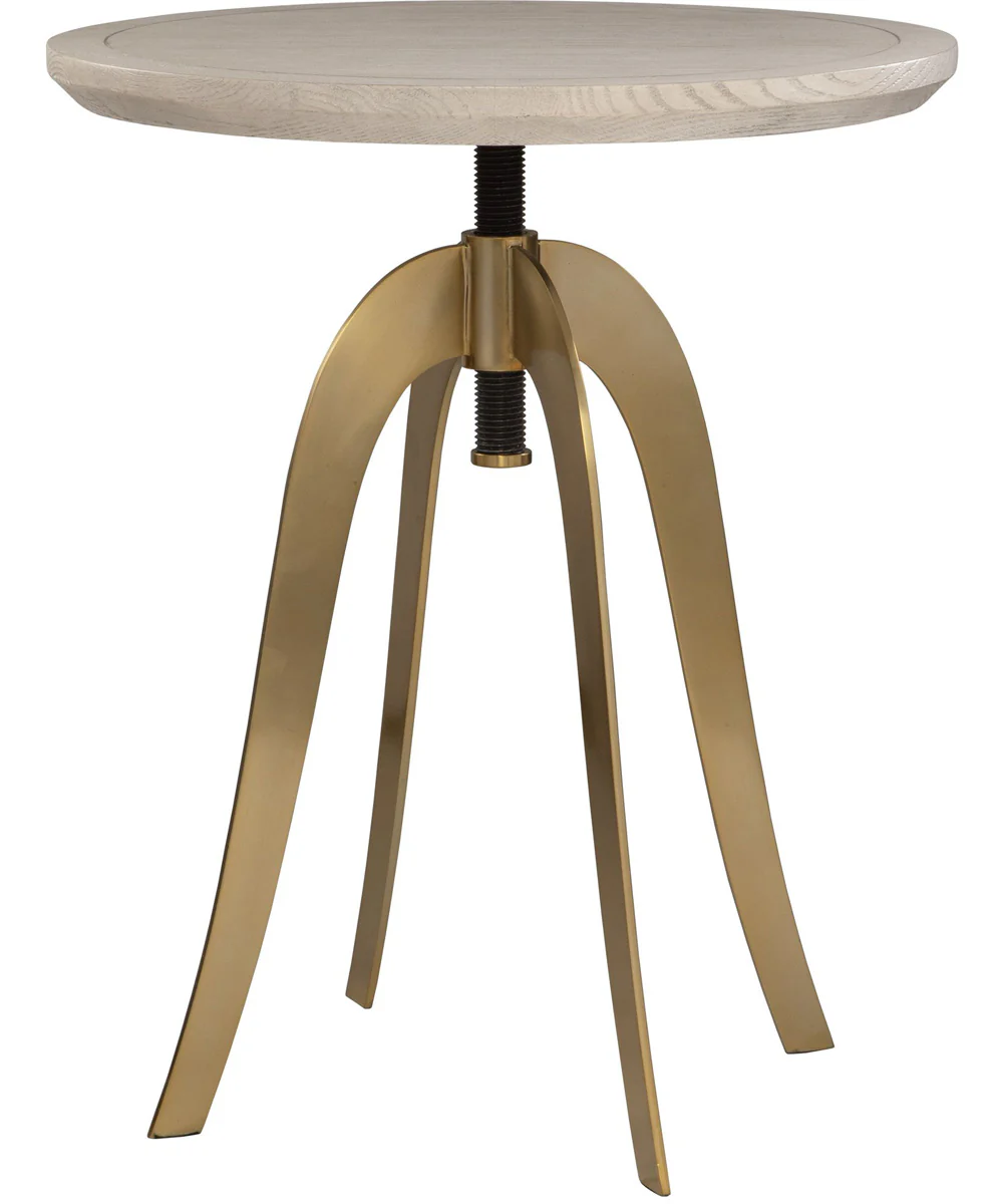 Alice Oak Adjustable Accent Table - Image 4