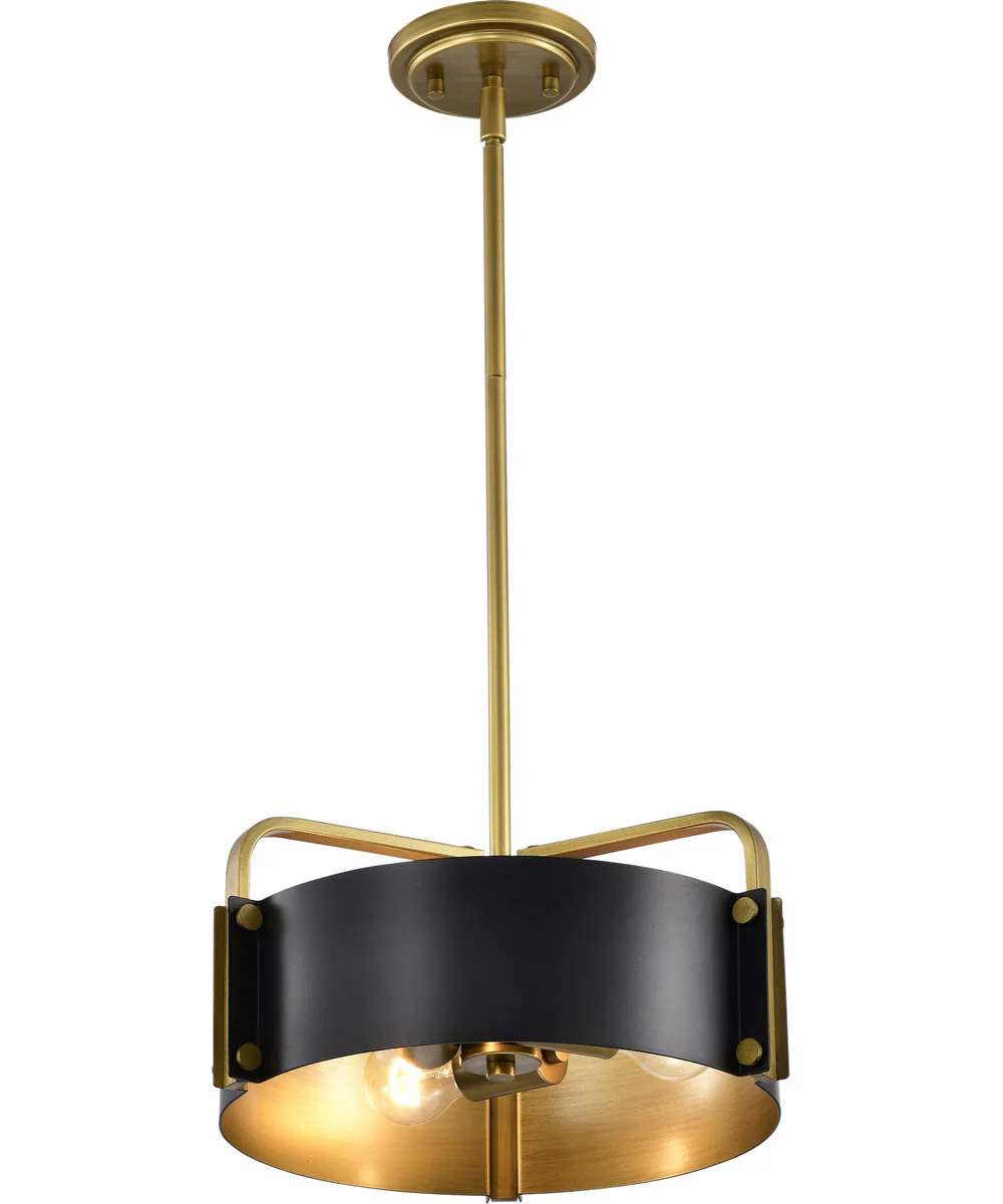 Altos 3-Light Pendant Matte Black - Image 6