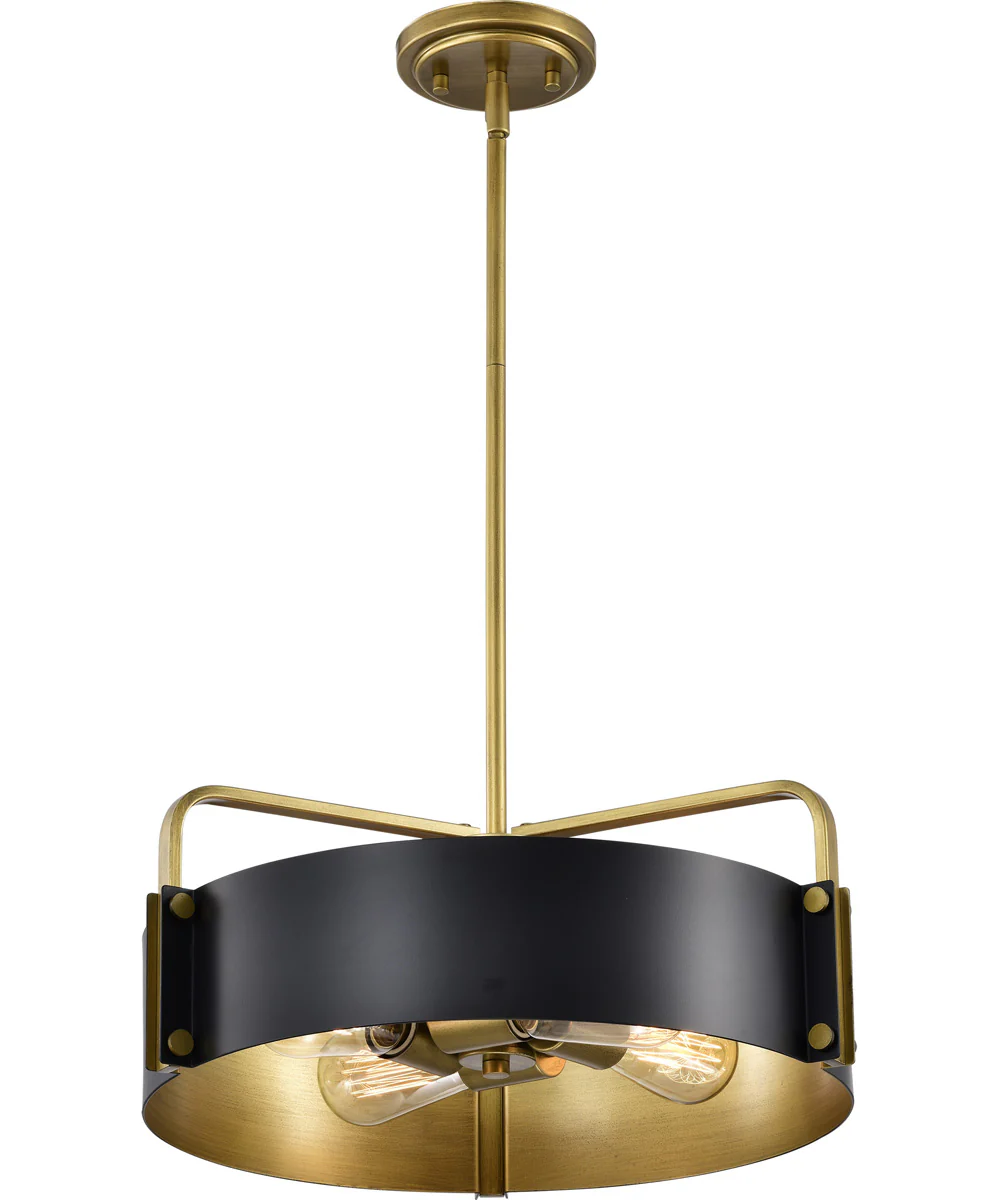 Altos 4-Light Pendant Matte Black - Image 5