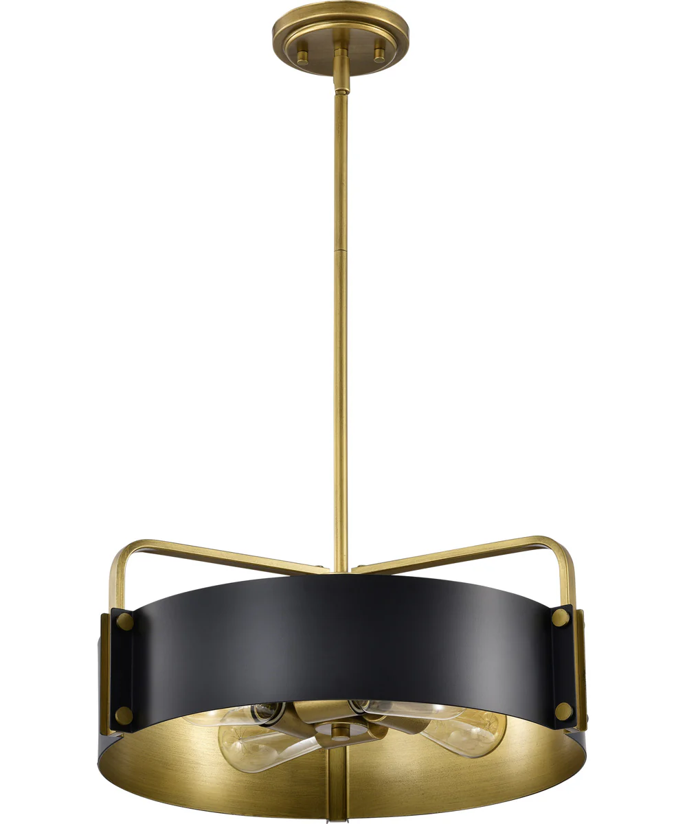 Altos 4-Light Pendant Matte Black - Image 6