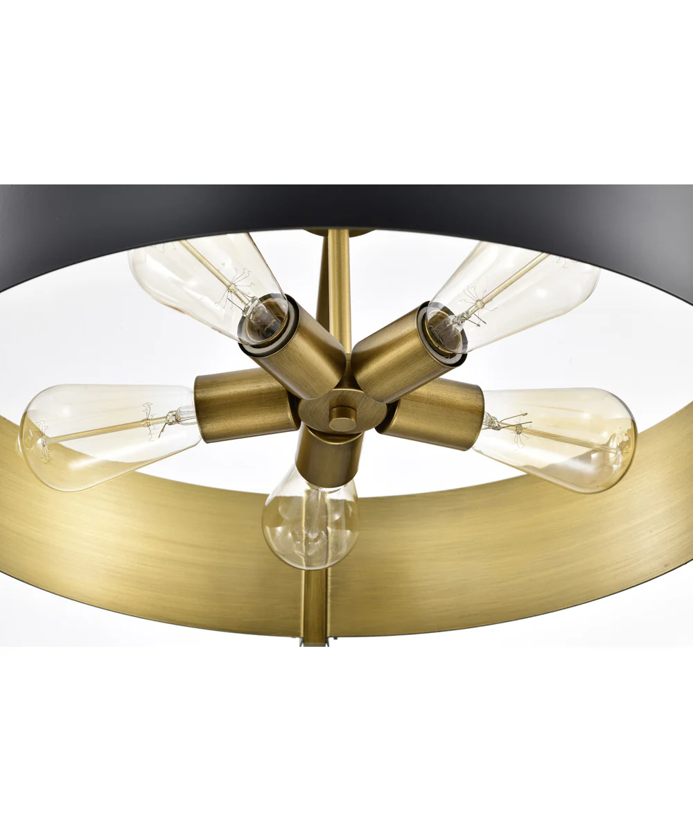 Altos 5-Light Pendant Matte Black - Image 11