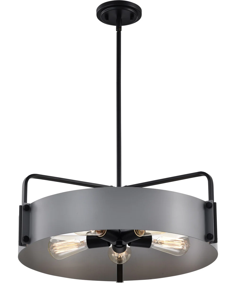 Altos 5-Light Pendant Matte Gray - Image 4