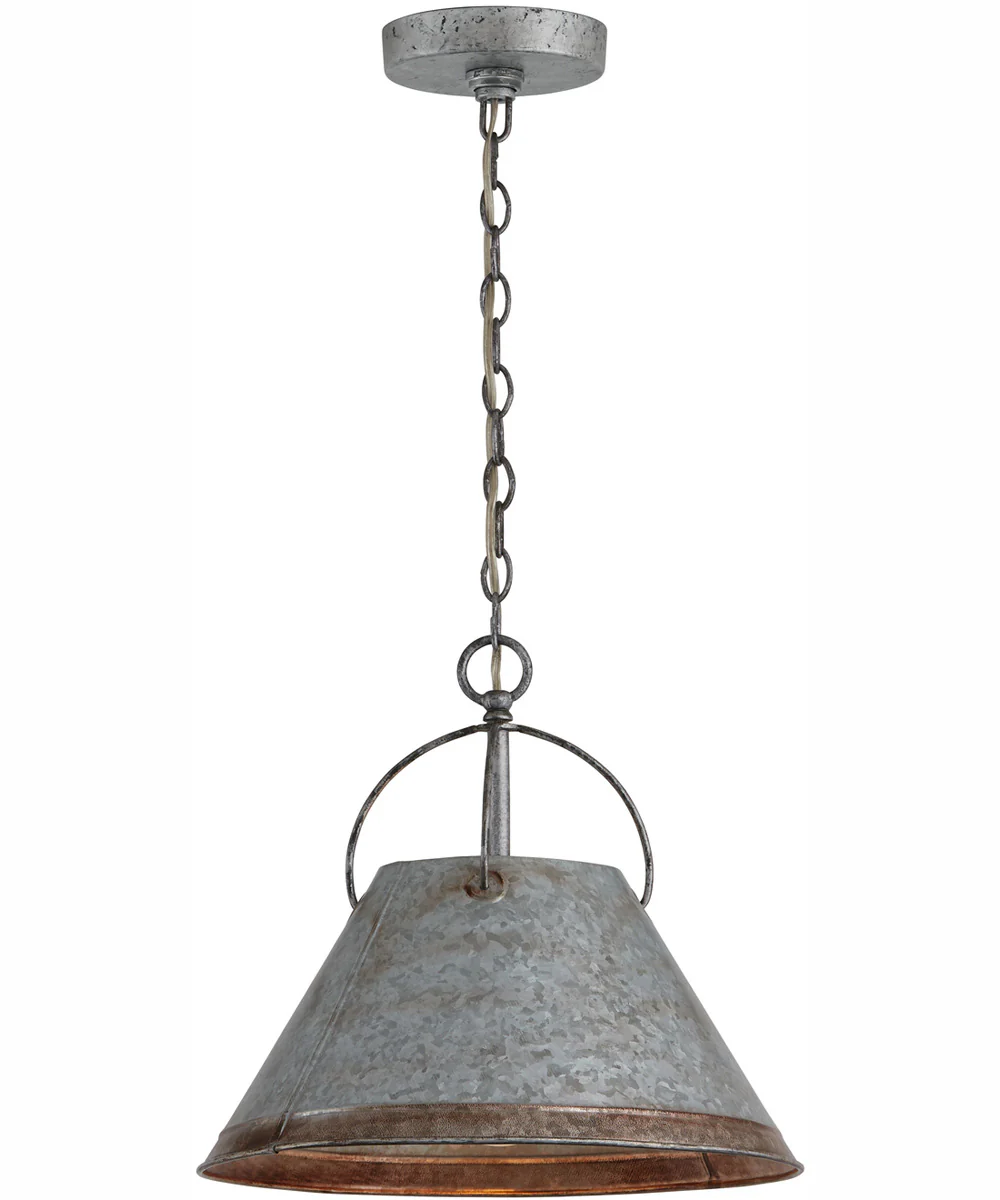 Alvin 1-Light Pendant Antique Galvanized - Image 4