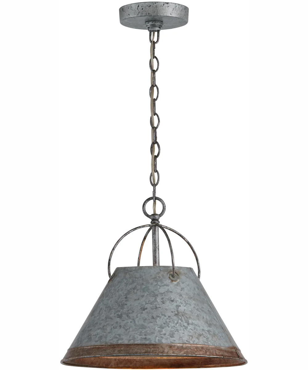 Alvin 1-Light Pendant Antique Galvanized - Image 5