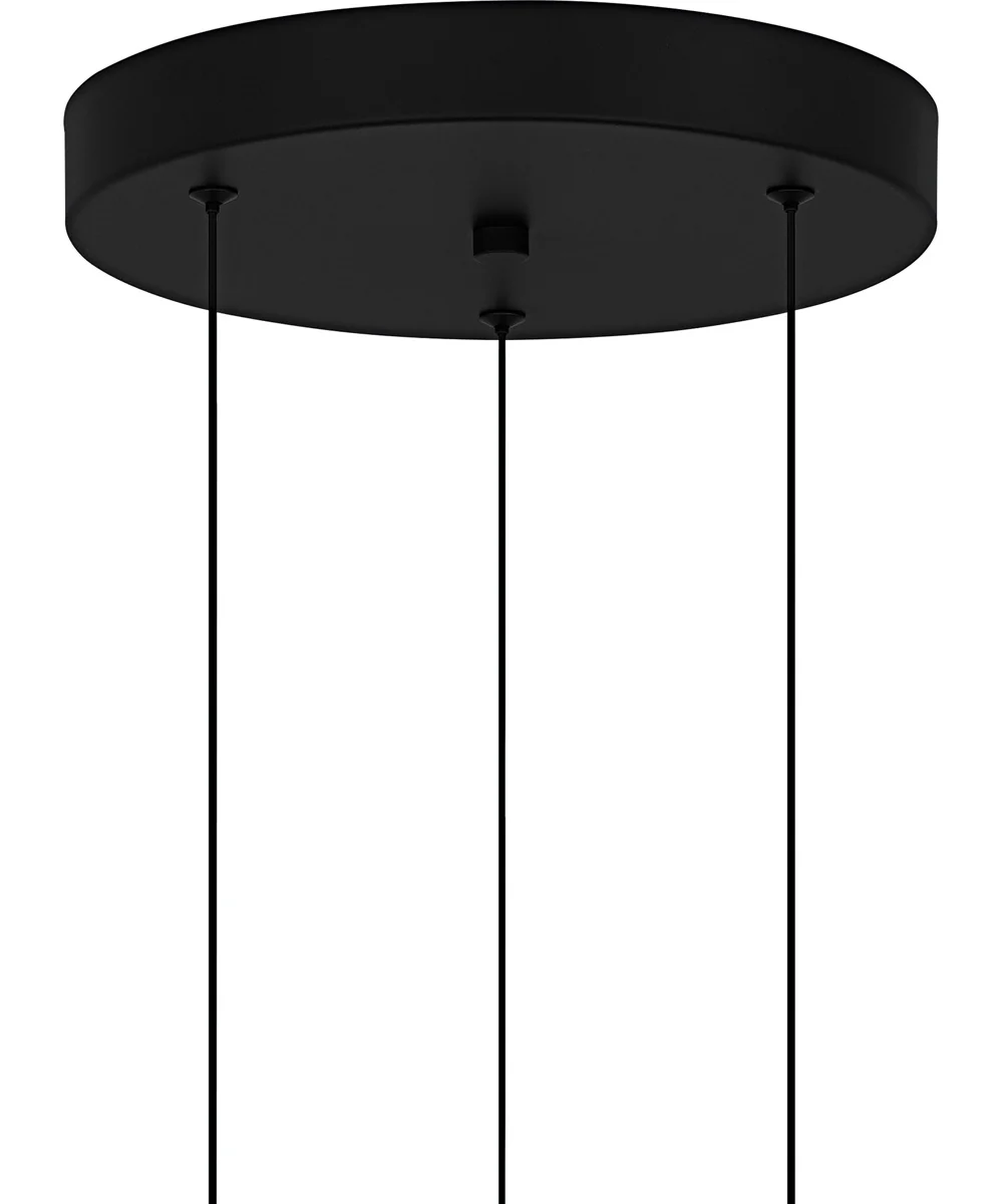 Alys 3-light Pendant Matte Black - Image 6