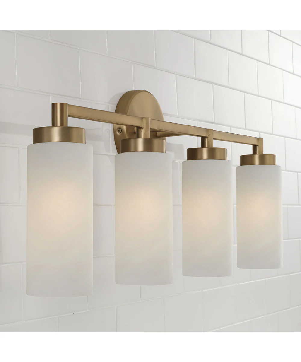 Alyssa 4-Light Vanity Aged Brass - Image 3