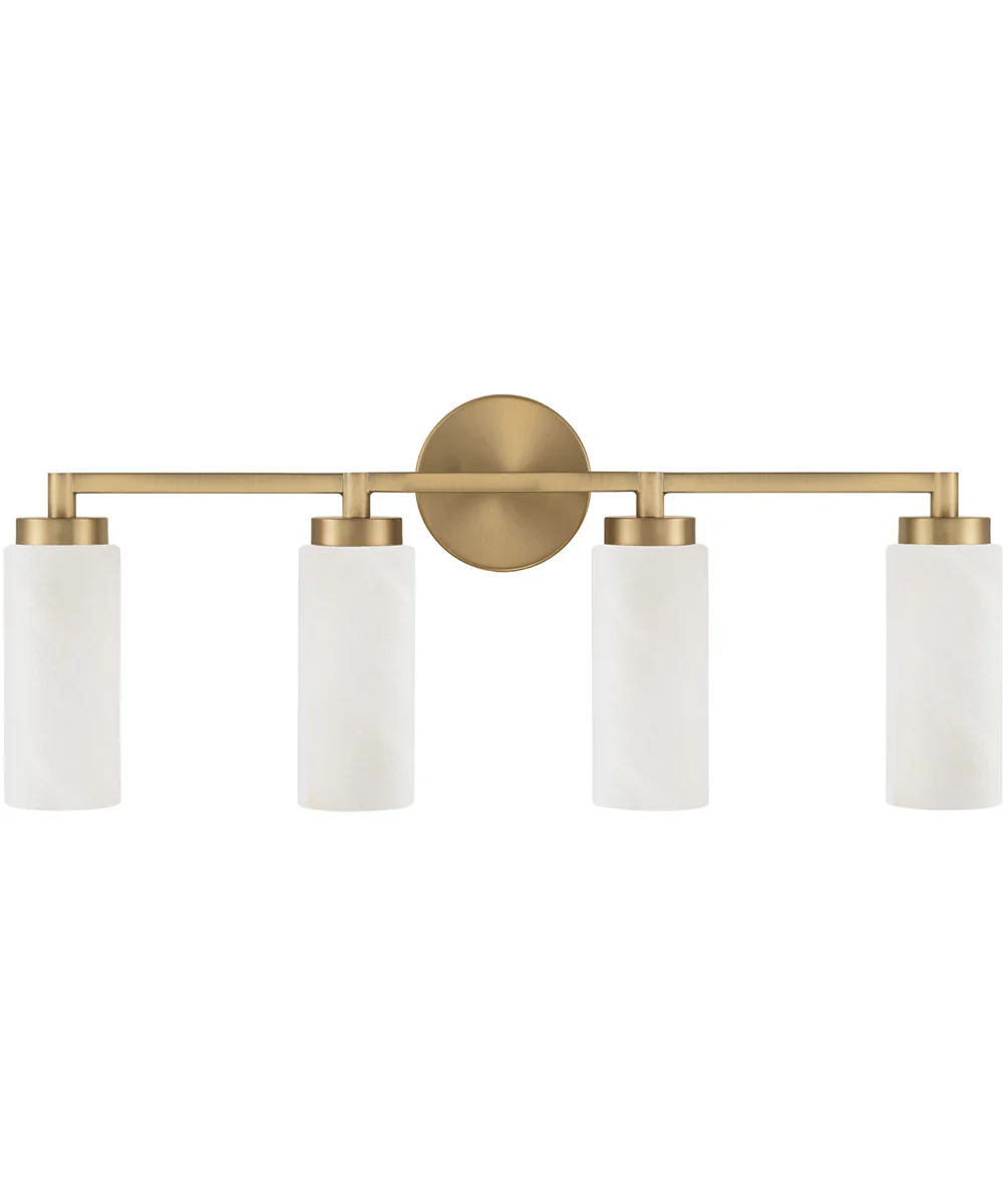 Alyssa 4-Light Vanity Aged Brass - Image 4