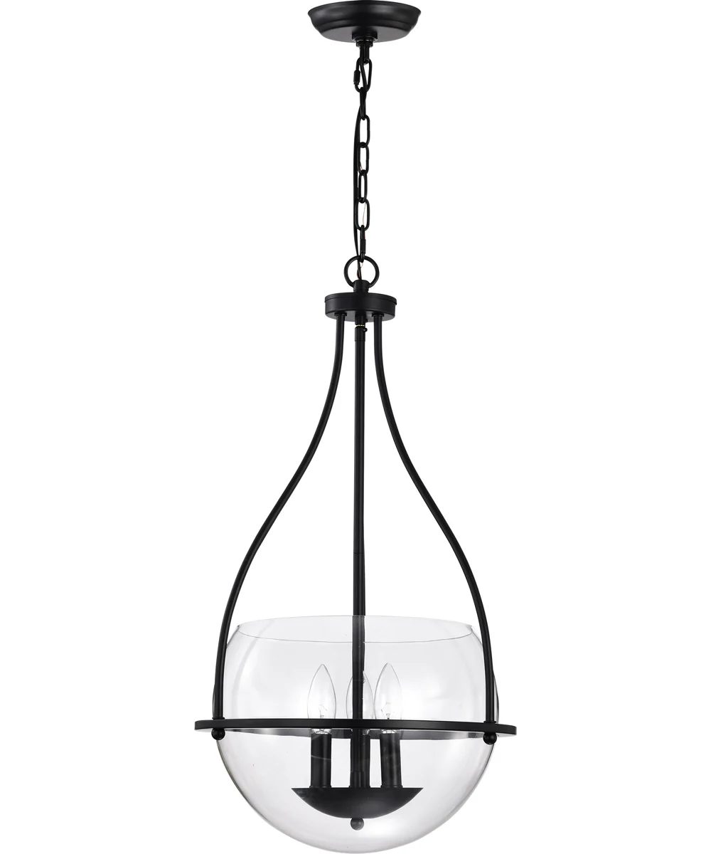 Amado 3-Light Pendant Matte Black - Image 3