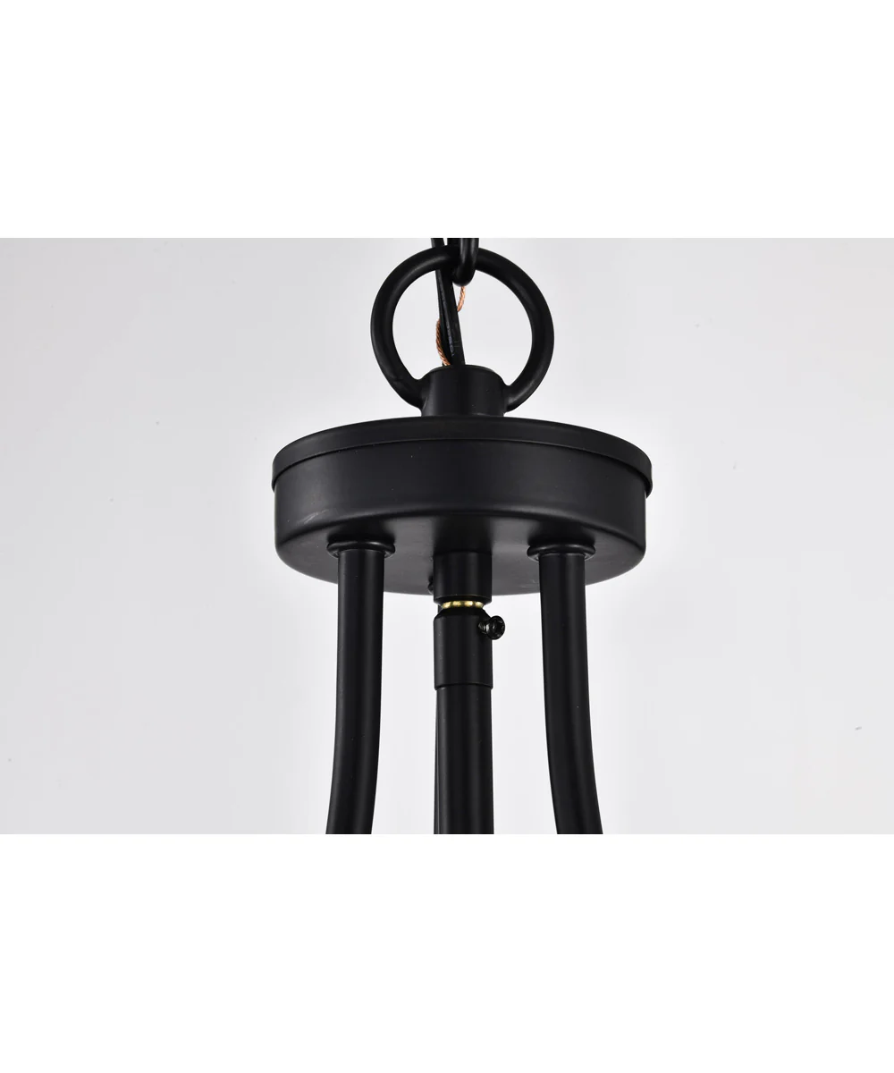 Amado 3-Light Pendant Matte Black - Image 9